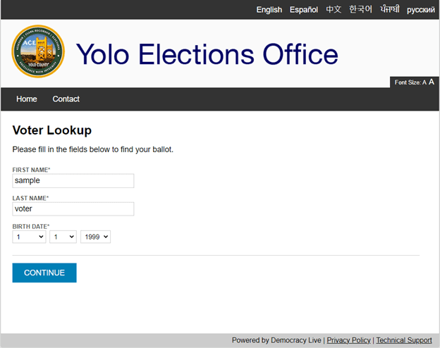 Translated Ballot 3 - English